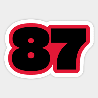 Chiefs 87 Sticker